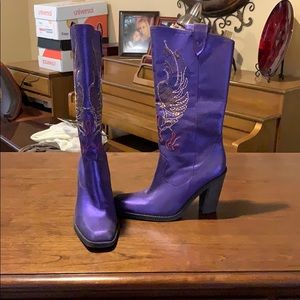Gianni Bini Purple Vintage Boots